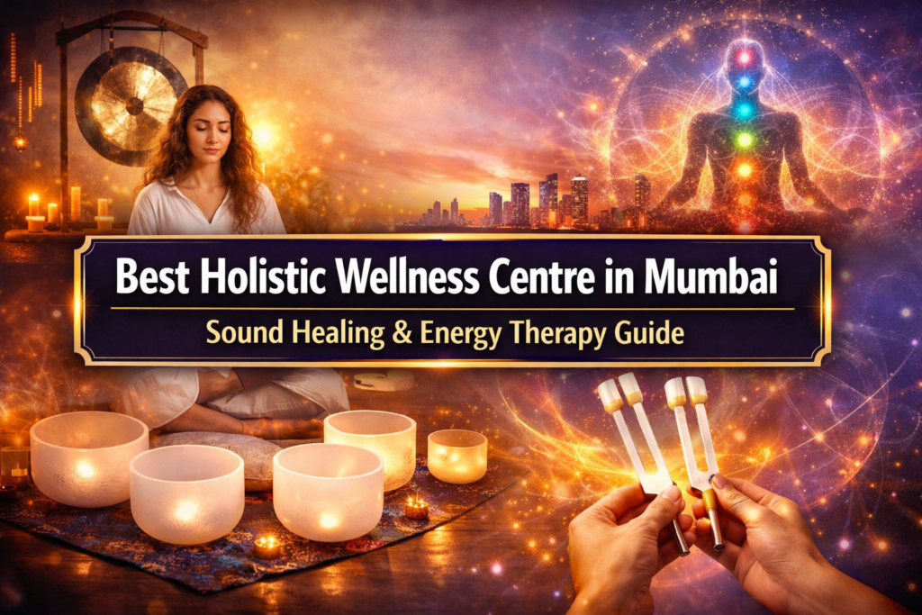 Best holistic wellness centre in Mumbai offering sound healing therapy and energy healing for stress relief and emotional balance