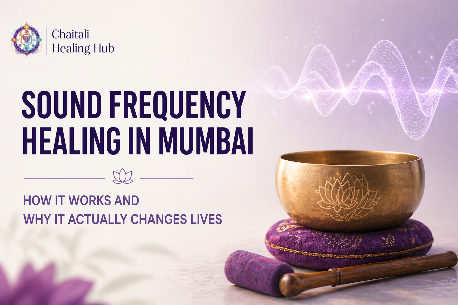 ound Frequency Healing in Mumbai session with singing bowl at Chaitali Healing Hubb for stress relief and holistic wellness