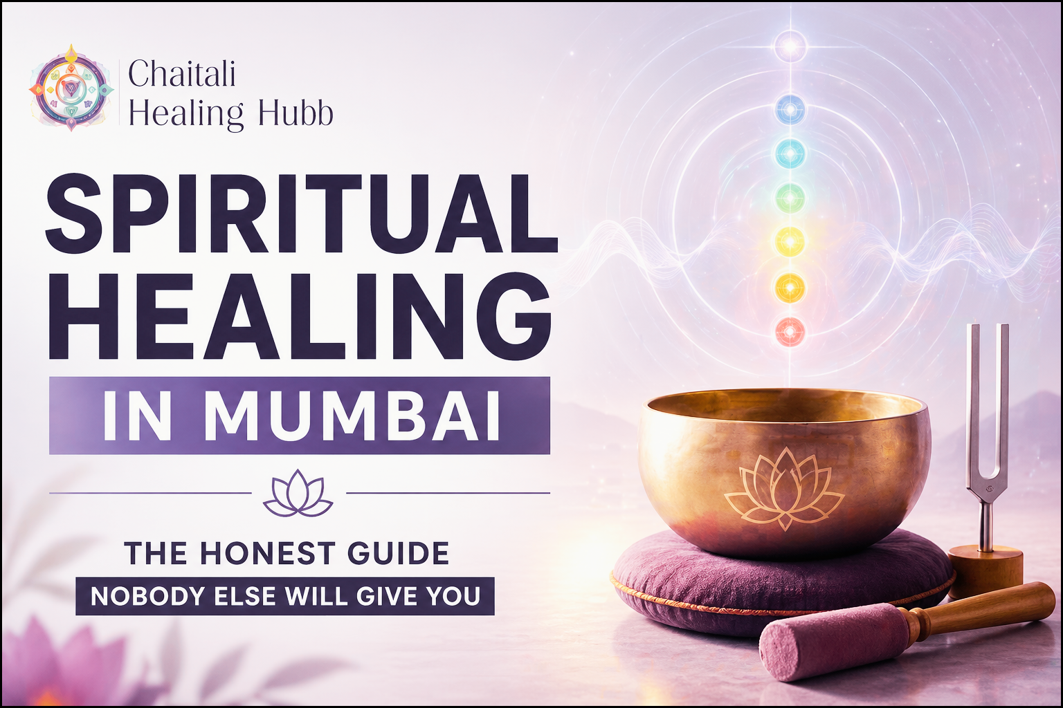 Spiritual healers in Mumbai using sound healing bowl and tuning fork therapy at Chaitali Healing Hubb for natural stress relief